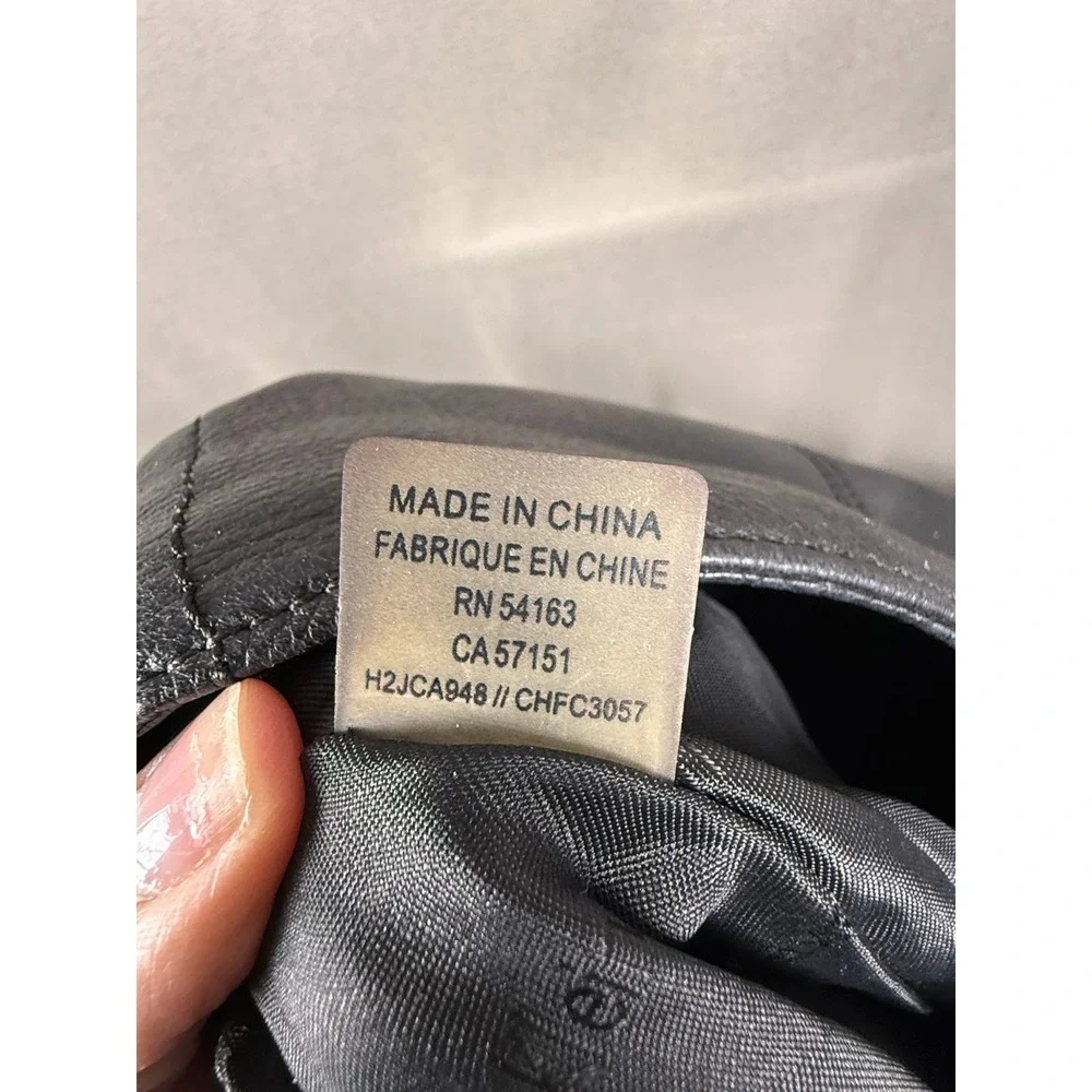 Calvin Klein Hobo Bag Women Large Black Pebbled Leather Shoulder H2JCA948